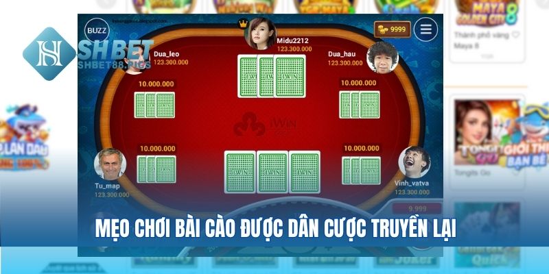 Mẹo chơi bài cào được dân cược truyền lại